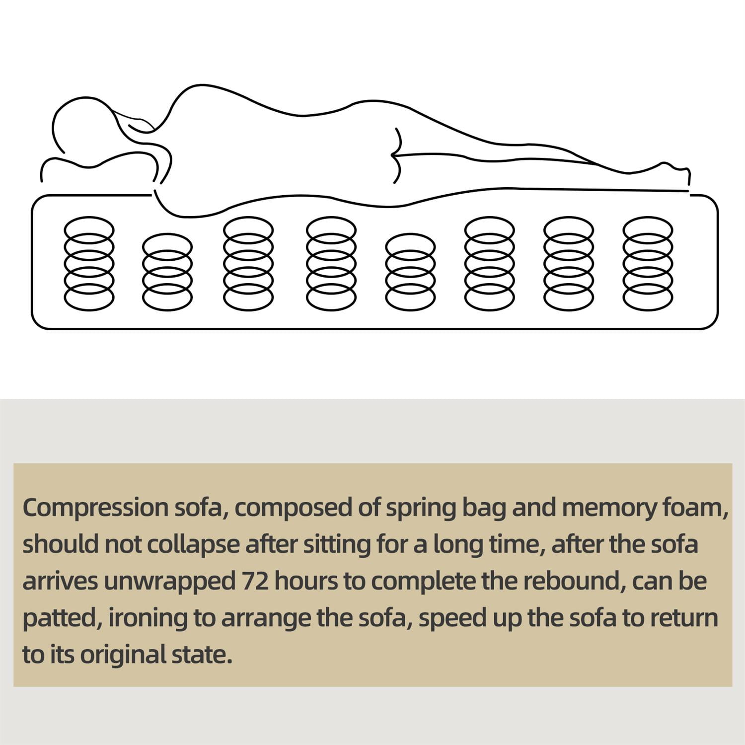 Demi Bonn 104" x 70" Modular Sectional Sofa Sleeper with Chaise & Ottoman, Convertible U-Shaped Couch Set for Relaxation & Guests, White