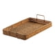 thumbnail image 4 of Bandeja rectangular tejida a mano estilo granja para servir, ideal para fiestas de té, cupcakes y fruteros. Grande, 4 of 9