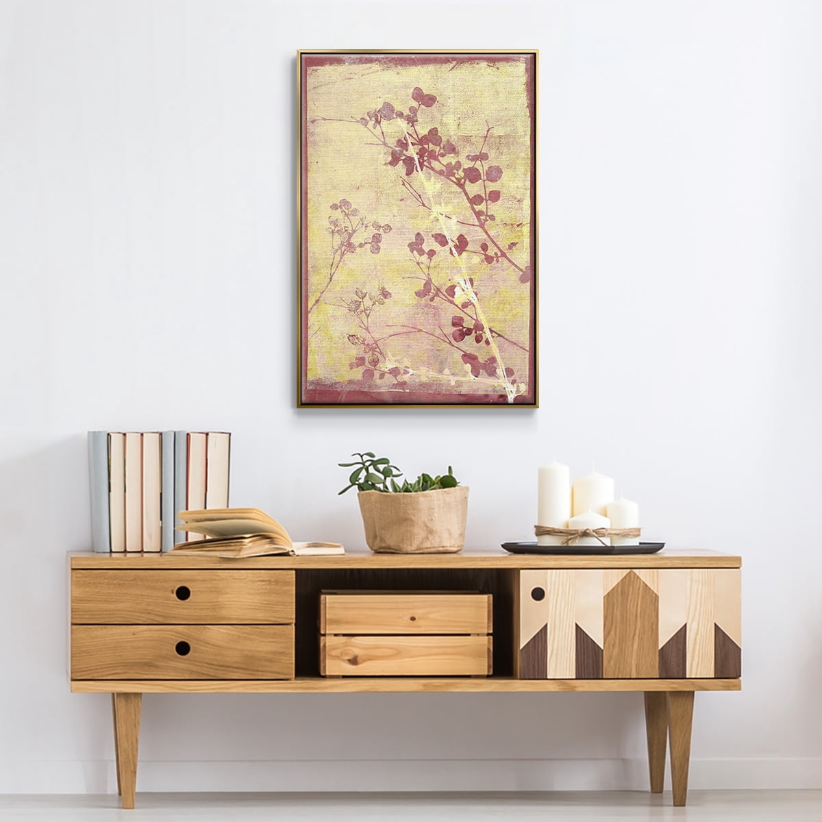 Boundless V Framed Premium Gallery Wrapped Canvas - Ready to Hang - 27 x 41 - Gold Floating Frame