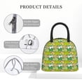 thumbnail image 4 of Daiia Cartoon Frog Pattern Lunch Bag , Insulated Lunch Box, Small Leakproof Cooler Food Lunch Containers Reusable High Capacity Lunch Tote Bags-One Size, 4 of 6