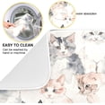 thumbnail image 2 of Coolnut Watercolor Cats Dish Drying Mat for Kitchen, 16 x 18 Inch Microfiber Absorbent Dish Drying Pad, Machine Washable Kitchen Counter Protect Mats, 2 of 7