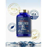 Cod Liver Oil Softgels | 1245mg | 250 Count | Norwegian | for Men and Women | by Carlyle