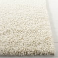 thumbnail image 3 of SAFAVIEH Primo Mason Solid Shag Runner Rug, Ivory, 2'2" x 6', 3 of 7