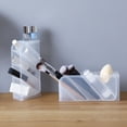 thumbnail image 5 of 4 Compartments Pencil Holder,8" X 3.5" X 2" 2 Pack Plastic Pen Organizer,Office Pencil Cup for Countertop Desk,Makeup Brush Holder,Durable Sturdy Desk Supplies, 5 of 5