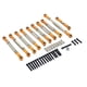 thumbnail image 1 of Ounissouiy Varilla de enlace de dirección de aleación de aluminio, conjunto de varilla de enlace Servo para WPL 1/16 C14 RC, accesorios de Kits de construcción modelo Oro, 1 of 6