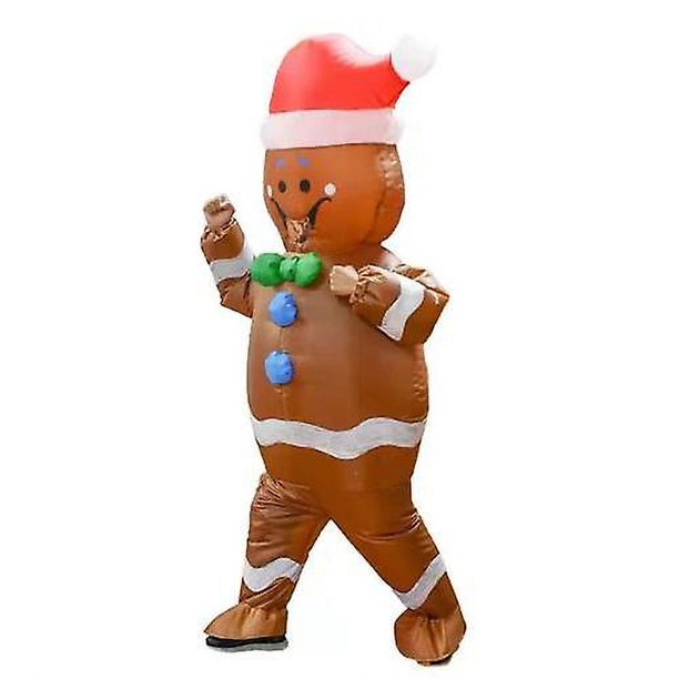 Cosplay mascota divertido disfraz inflable Santa Navidad muñeco de nieve árbol Navidad carnaval fiesta
