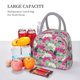 thumbnail image 5 of Balery Orchids Flowers Bolsa de Almuerzo para Mujeres, Caja de Almuerzo, Bolsa de Almuerzo Pequeña Impermeable, Tote de Almuerzo Reutilizable con Gran Capacidad, 5 of 6