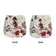 thumbnail image 5 of Lsque Floral Leopard Butterflies Printed Women's Running Shorts with Liner Pockets,Elastic Quick Dry Workout Athletic Gym Yoga Shorts,Womens High Waist Shorts-Large, 5 of 9