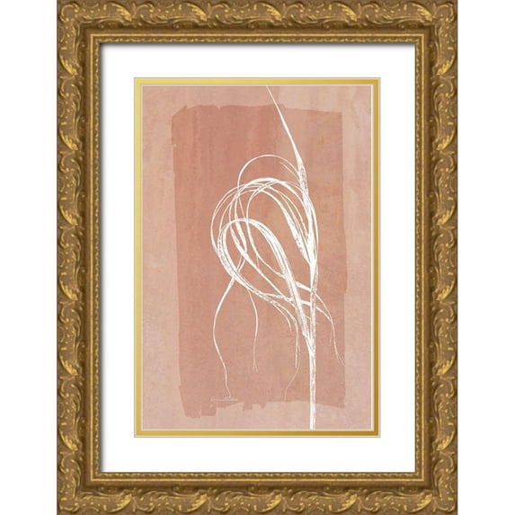 Murdock, Ramona 23x32 Gold Ornate Wood Framed with Double Matting Museum Art Print Titled - Fall Grasses No. 4