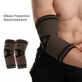 thumbnail image 2 of Copper Elbow Braces, Compression Support for Men & Women (Pair) - Ideal for Tennis, Golf, Weightlifting M, 2 of 9