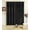 Black, variant on All American Collection Modern Black Solid Print Beige Sheer Kitchen Curtains, 54 x 84 in (4 Panels)