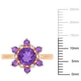 thumbnail image 2 of Everly Women's Amethyst and Topaz 10k Rose Gold Ring, 2 of 7