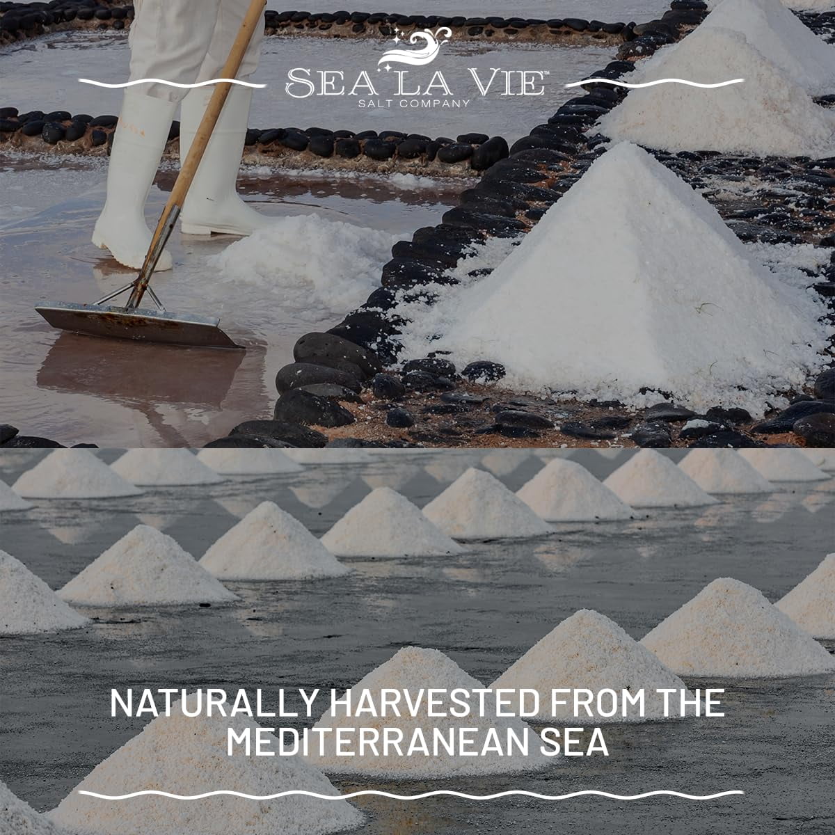 Sea La Vie Artisanal Sea Salt Flakes, Handcrafted Gourmet Finishing Salt, Kosher, 3.5 oz, 4-Pack