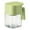 Green, variant on Green Green Glass Spice Jar With Flip Top Lid Kitchen Storage Container For Dry Food And Spices Compact Size With Sealing Ring 4.49 Inches Tall