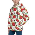 thumbnail image 2 of Sikiie Rose Flowers Youth Hoodie Sweatshirt Pullover Hooded Classic Casual Essentials Hoodiefor Boys Girls Kids -Small, 2 of 6