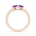 thumbnail image 2 of ANGARA Natural 0.8 Ct. Amethyst Fashion Ring in 14K Rose Gold for Women (Ring Size: 5), 2 of 8