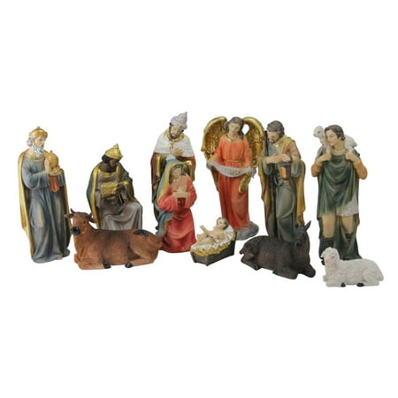 Northlight 11 Piece Resin Nativity and Epiphany Set