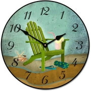 The Big Clock Beach Clocks | Beautiful Color, Silent Mechanism, Made in USA