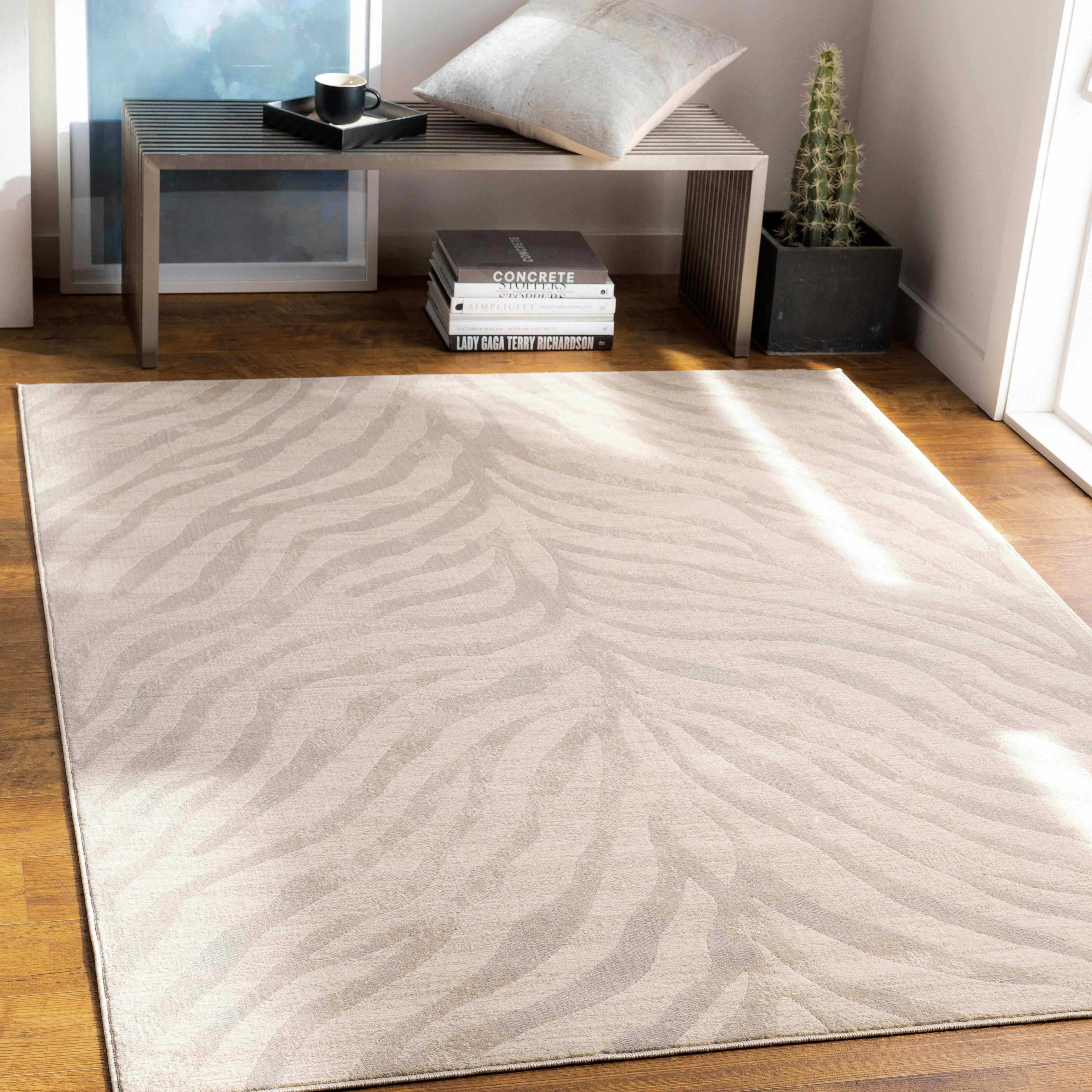 Manteca Animal Zebra Print Rug Entryway, Hallway, Small Area Rug Door