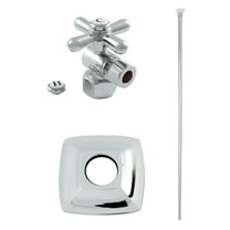 Kingston Brass KTK110P1 Traditional Plumbing Toilet Trim Kit with Flange in Polished Chrome