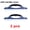 A 2pcs, variant on Silicone Water Wiper Silica Gel Car Wash Water Wiper Scraper Car Window Glass Bathroon Water Drying Squeegee Blade Car Cleanning