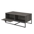 thumbnail image 2 of Niantic Modern Slat Door Storage Coffee Table, Slate Grey, 2 of 8