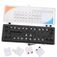 thumbnail image 1 of Dental Orthodontic Ceramic Brackets Poly Crystalline Brace Roth MBT Slot 022 3hocks, 1 of 4