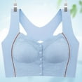 thumbnail image 2 of Ramiter Lingerie for Women Underwear Latex Women's Breathable Seamless Sports Bra Comfortable Top Base M,Light Blue, 2 of 5