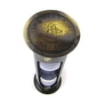 thumbnail image 3 of Antique Brass "MARY ROSE" 5-min. Hourglass w/ Purple Sand, 3 of 3
