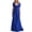 Blue, variant on Plus Size Maxi Dresses for Women V Neck Short Sleeve Shirts Dress Summer Casual Loose Fitted Formal Long Dresses