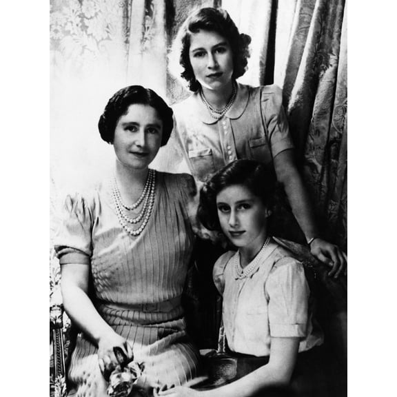 British Royal Family. From Left British Queen Elizabeth (Future Queen Mother) History (24 x 36)