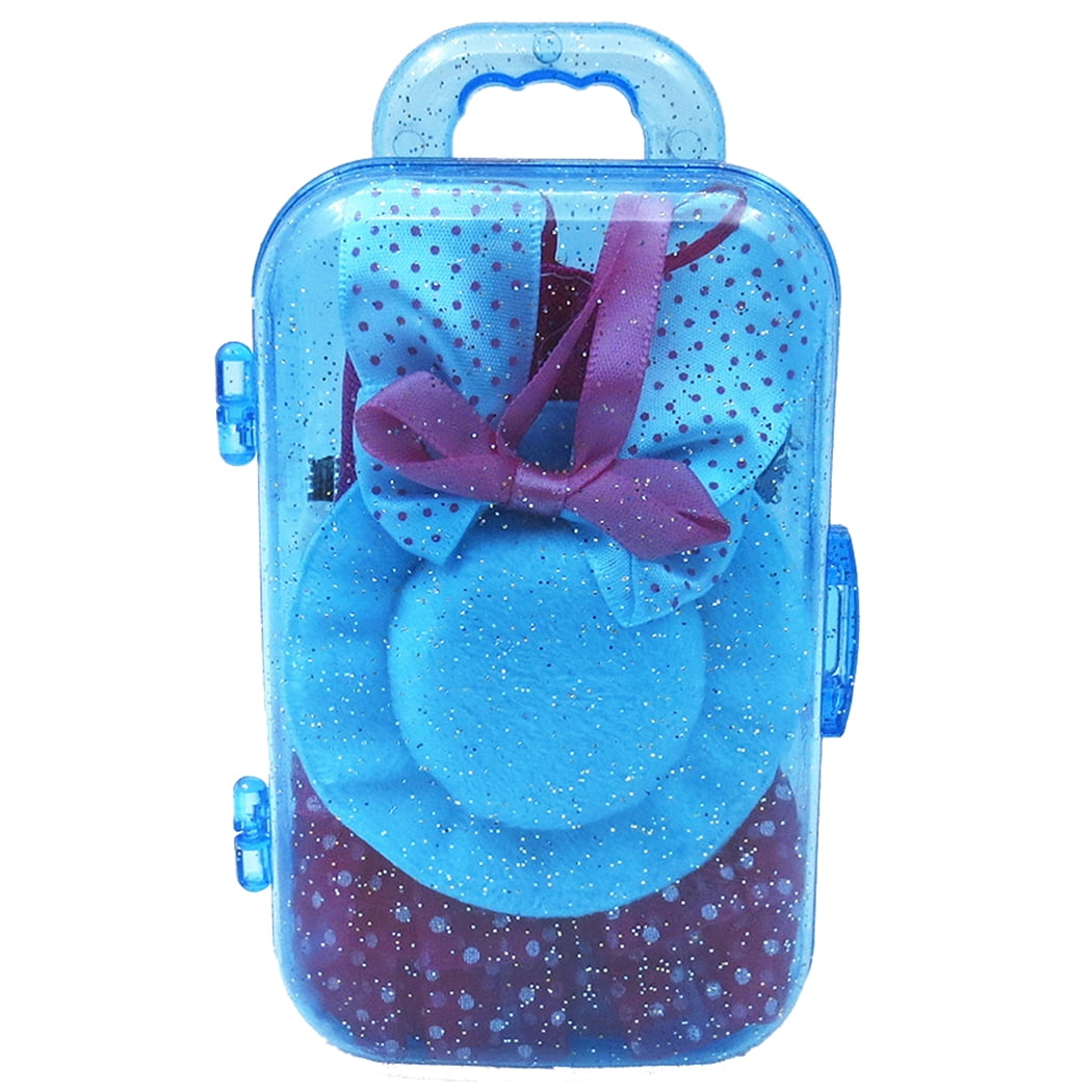Doll Suitcase Set Fashionable Plastic Trolley Case Traveling Case for