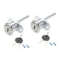 thumbnail image 4 of Uxcell Drawer Lock 19mm Cylinder Diameter for Desk Cabinet Silver 2 Pcs, 4 of 5