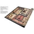thumbnail image 5 of Handcraft Rugs Cabin Rug  Lodge, Cabin Nature and Animals Area Rug  Modern Stripped Design Cabin Area Rug  Abstract, Multicolor Design Moose/Bear/Footprint 8x10 feet, 5 of 9