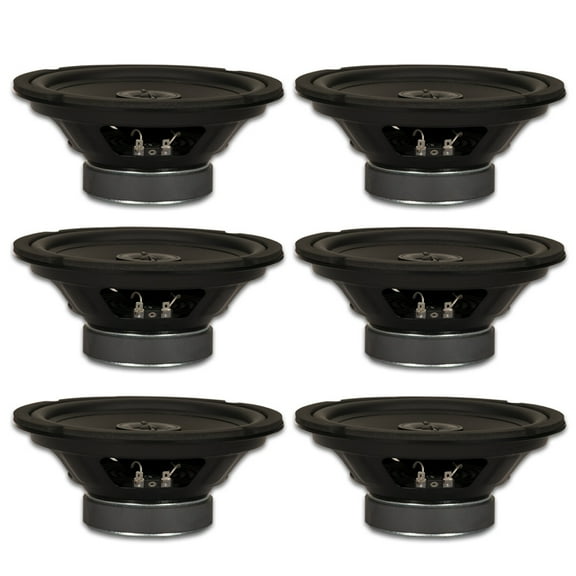 6 Goldwood Sound GW-8004/8 Two Way 8" Woofers with Tweeters 50 Watt each 8ohm Speakers