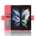 thumbnail image 5 of for Samsung Galaxy Z Fold 4 Case, Galaxy Z Fold 4 Wallet Case PU Leather Card Slot & Cash Side Pocket Shockproof Flip Phone Cover Compatible with Z Fold 4 5G (2022) , Red, 5 of 6