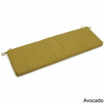 60-inch by 19-inch Spun Polyester Bench Cushion-Color:Avocado