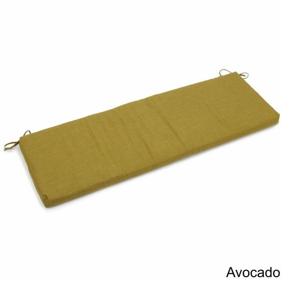 60-inch by 19-inch Spun Polyester Bench Cushion-Color:Avocado