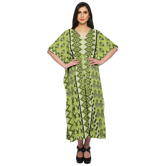 Moomaya Long Caftan Maxi Dress Beach Swimwear Cover Up Womens Kaftan Plus Size