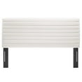 thumbnail image 3 of Tufted Headboard, Full Queen Size, White, Velvet, Mid Century Bedroom, Modern Contemporary Boutique HB35668, 3 of 7