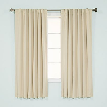 Quality Home Thermal Insulated Blackout Curtains Back Tab Rod Pocket Beige 52w X 63l Set Of 2 Panels Walmart Com Quality Home Thermal Insulated Blackout Curtains Back Tab Rod Pocket Beige 52w X 63l Set Of 2 Panels Walmart Com