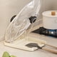 thumbnail image 1 of Estante para encimera de cocina | Soporte para tapas de ollas y organizador de tablas de cortar con bandeja de drenaje | Plástico gris beige | 1 pieza, 1 of 6