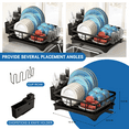 thumbnail image 4 of Riousery All-in-One Dish Drying Rack with Drain Board, Utensil Holder and Cup Holder, Kitchen Counter Organizer, 4 of 7