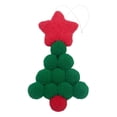 thumbnail image 2 of Polyester Hanging Star Ornament, Mini Ball Christmas Tree Pendant, for Holiday Window Wreath Fireplace Decor, Reusable Winter Festive Decoration, Lazyguy, 2 of 7