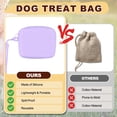 thumbnail image 4 of Uxcell Dog Treat Pouch for Training, Silicone Treat Pouches Portable Dog Bag with Zipper Pocket Size (Purple, 2 Pcs), Intended for Pet Training / Walking / Travel, 4 of 7