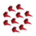 thumbnail image 1 of Injueey 10 Uds. De colgantes de Navidad de pájaro rojo vivo, decoración colgante de tamaño pequeño, diseño de escena, colgante de pájaros Kits de decoración para fiestas, 1 of 6