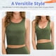 thumbnail image 2 of Camiseta Crop Top Deportiva Reversible Verde Talla L, 2 of 6
