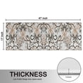 thumbnail image 5 of Kitchen Rugs Sets Of 2,Brown Classic Floral and Scroll Pattern Anti Fatigue Kitchen Mat Rugs Non Slip Washable,Decorative Kitchen Floor Mats for Kitchen,Sink,Laundry,17"X47", 5 of 5