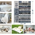 thumbnail image 2 of Dad Gifts Blanket - Dad Gifts from Daughter - Dad Gifts from Son 50"x40" Blankets - Dad Birthday Gifts - Gifts for Daddy - Father Gifts - Gifts for Dad Who Wants Nothing - Best Dad Gift Ideas, 2 of 6