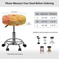 thumbnail image 5 of SEANATIVE Thanksgiving Maple Leaves Stool Seat Covers 2 PCS Round Stool Cushion Music Fall Slipcover Stool Cover Size M Bar Chair Covers for Home Garden Coffee Shop Bar Chair, 5 of 7